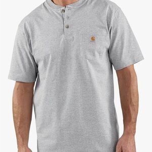New Carhartt Men's Gray Henley Shirt XLT